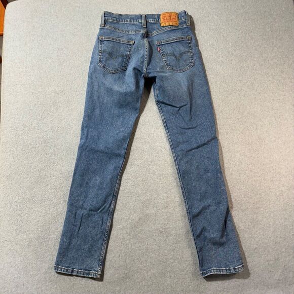 Levis Jeans Mens 511 29x 32 Blue Denim American Solid Straight Workwear Mid Rise - Picture 10 of 12